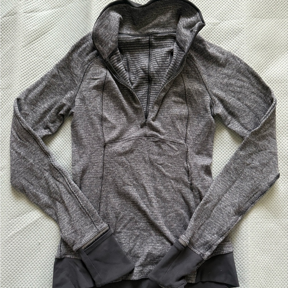 Lululemon Rulu 1/2 zip herring bone size 6